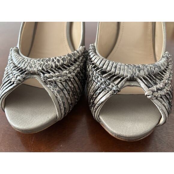 Joan & David Mimo Women's Light Natural Size 10 Slingback High Heel Shoes - Picture 3 of 11